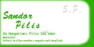 sandor pilis business card